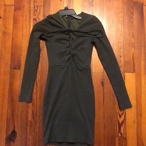 Sexy Green lace front party dress size small